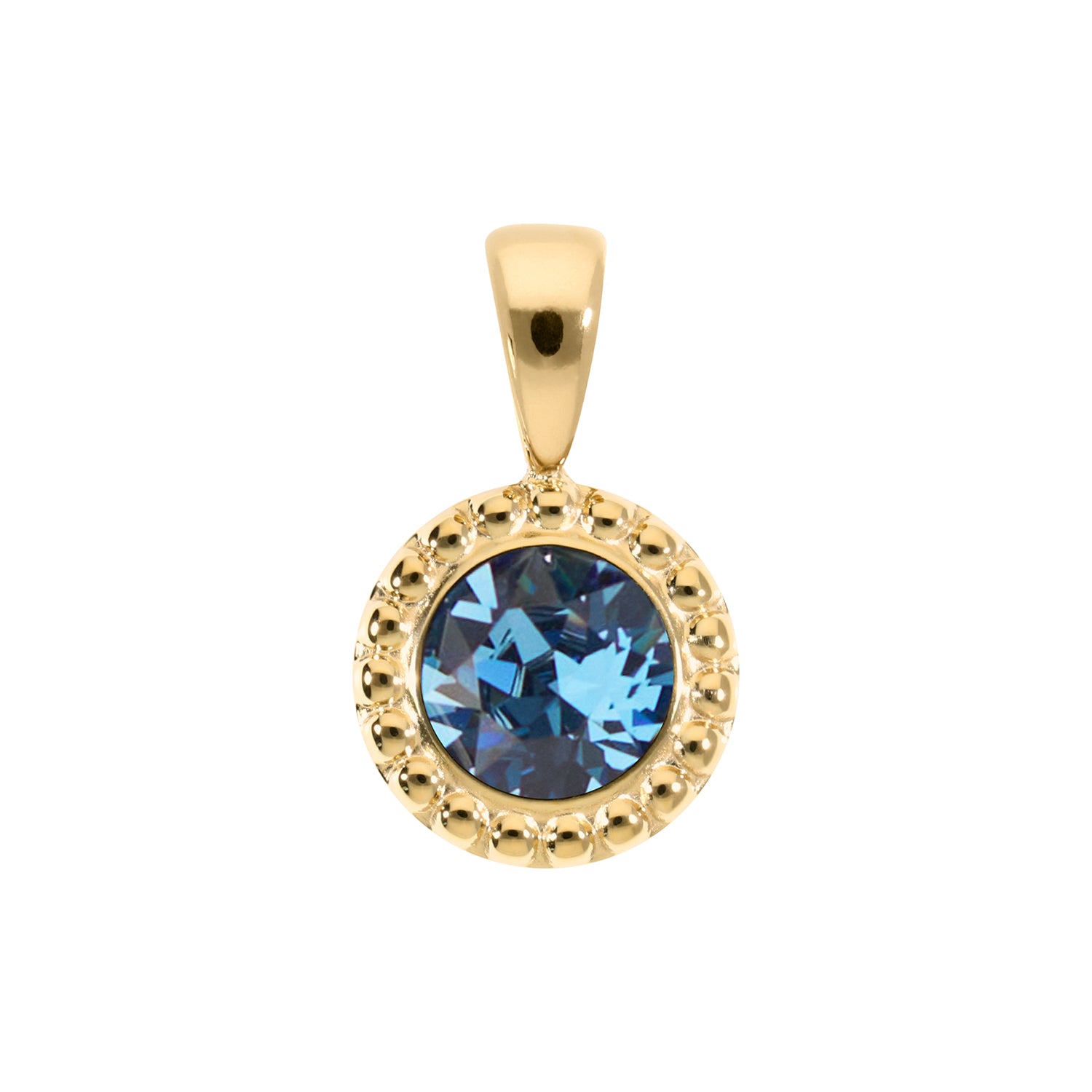 Ghiare Anhänger 11 mm - Gold Denim Blue