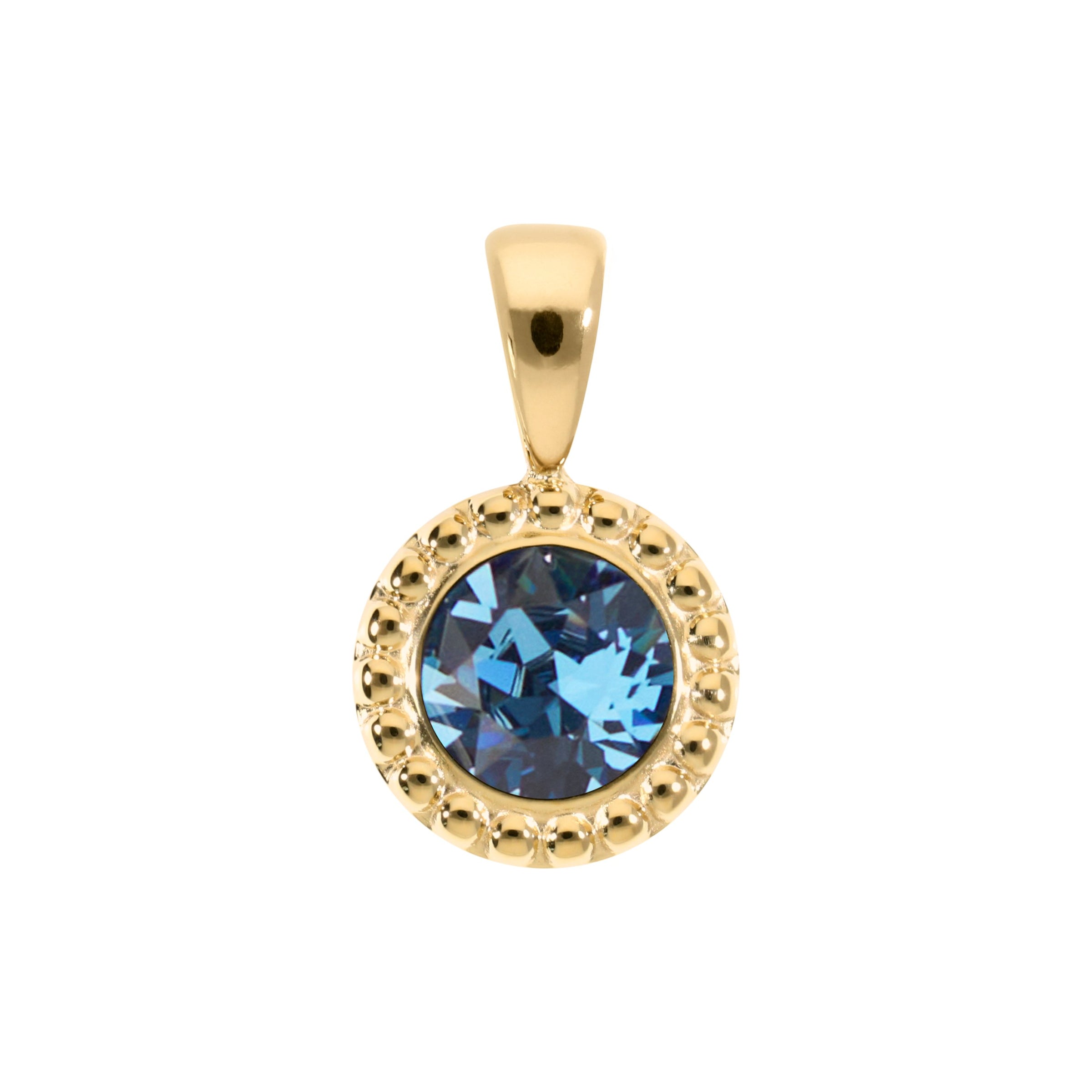 Ghiare Anhänger 11 mm - Gold Denim Blue