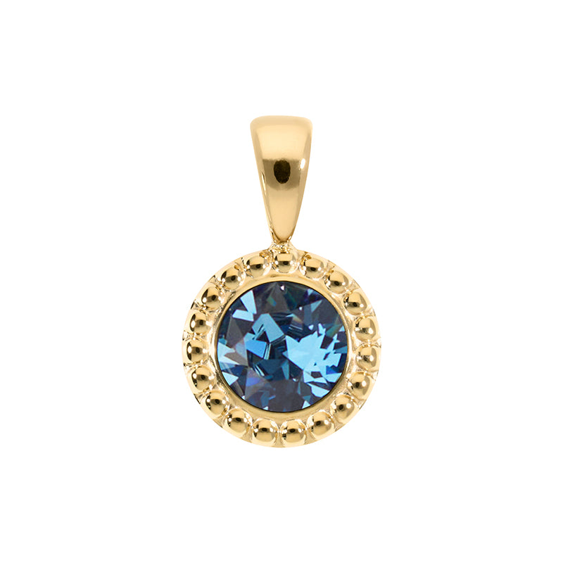 Ghiare Anhänger 11 mm - Gold Denim Blue