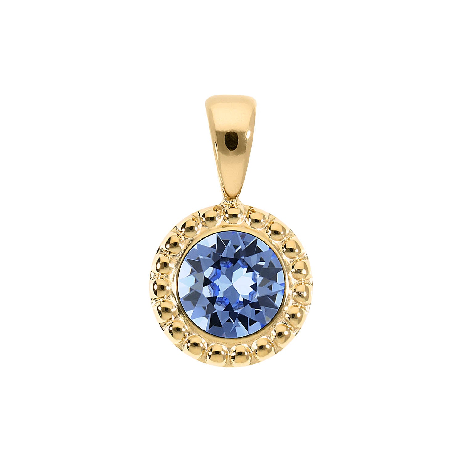 Ghiare Anhänger 11 mm - Gold light sapphire
