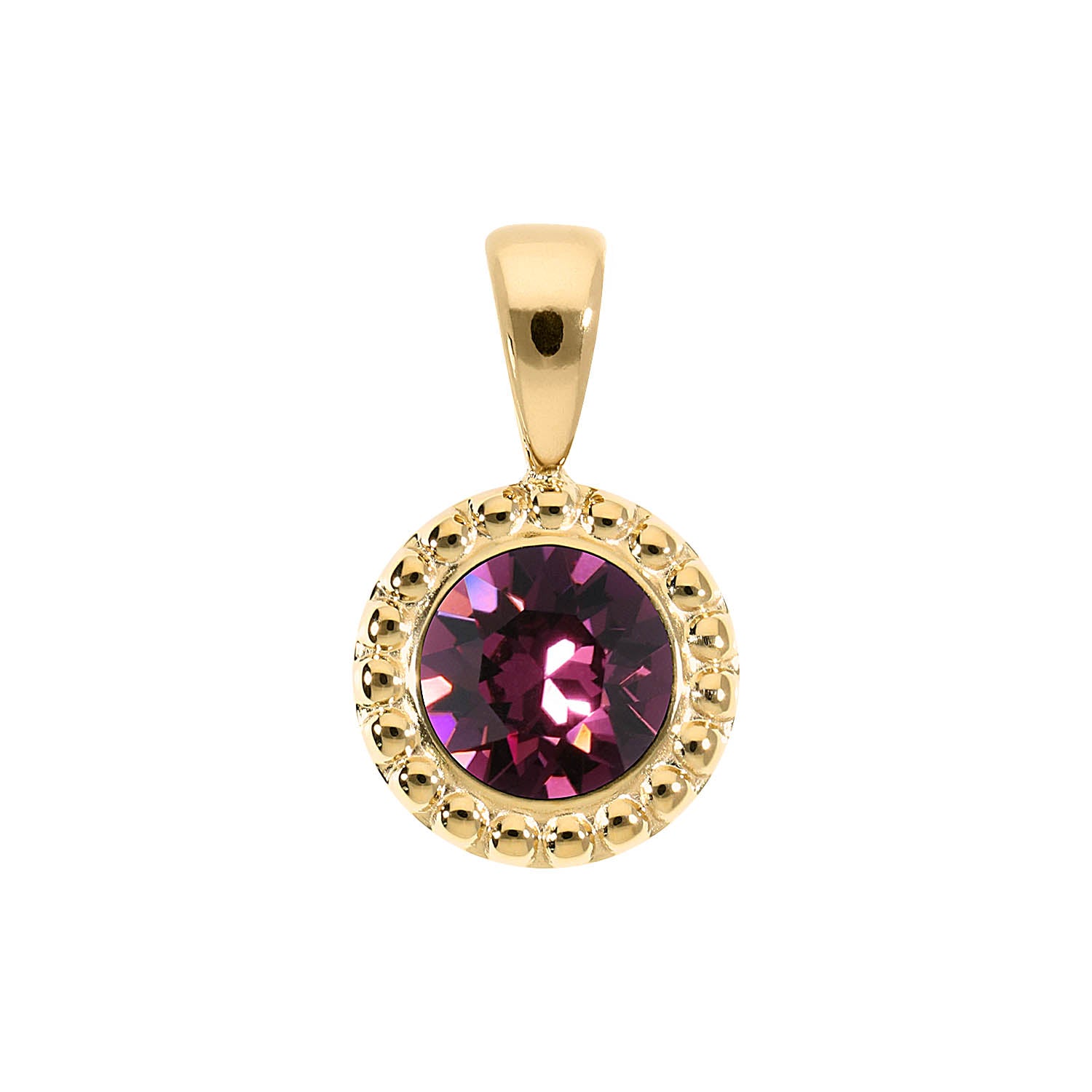 Ghiare Anhänger 11 mm - Gold amethyst