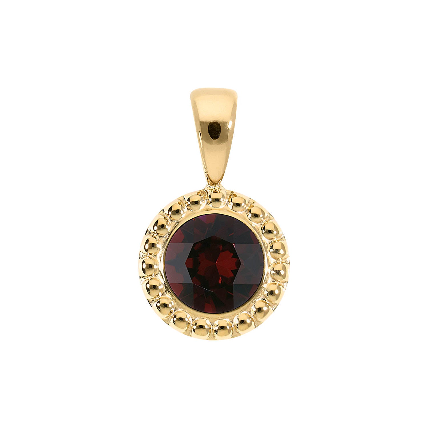 Ghiare Anhänger 11 mm - Gold Burgundy