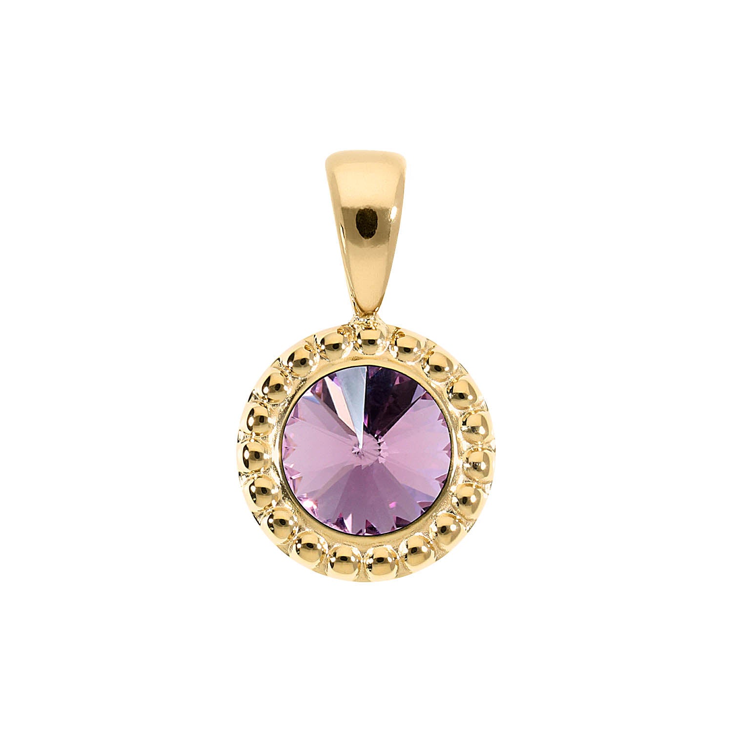 Ghiare Anhänger 11 mm - Gold light amethyst