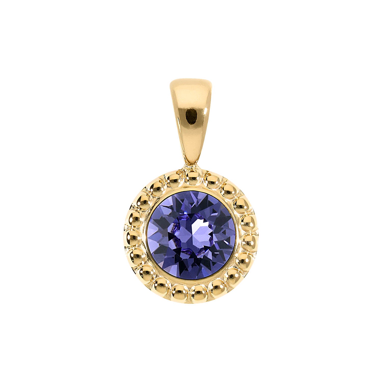 Ghiare Anhänger 11 mm - Gold tanzanite