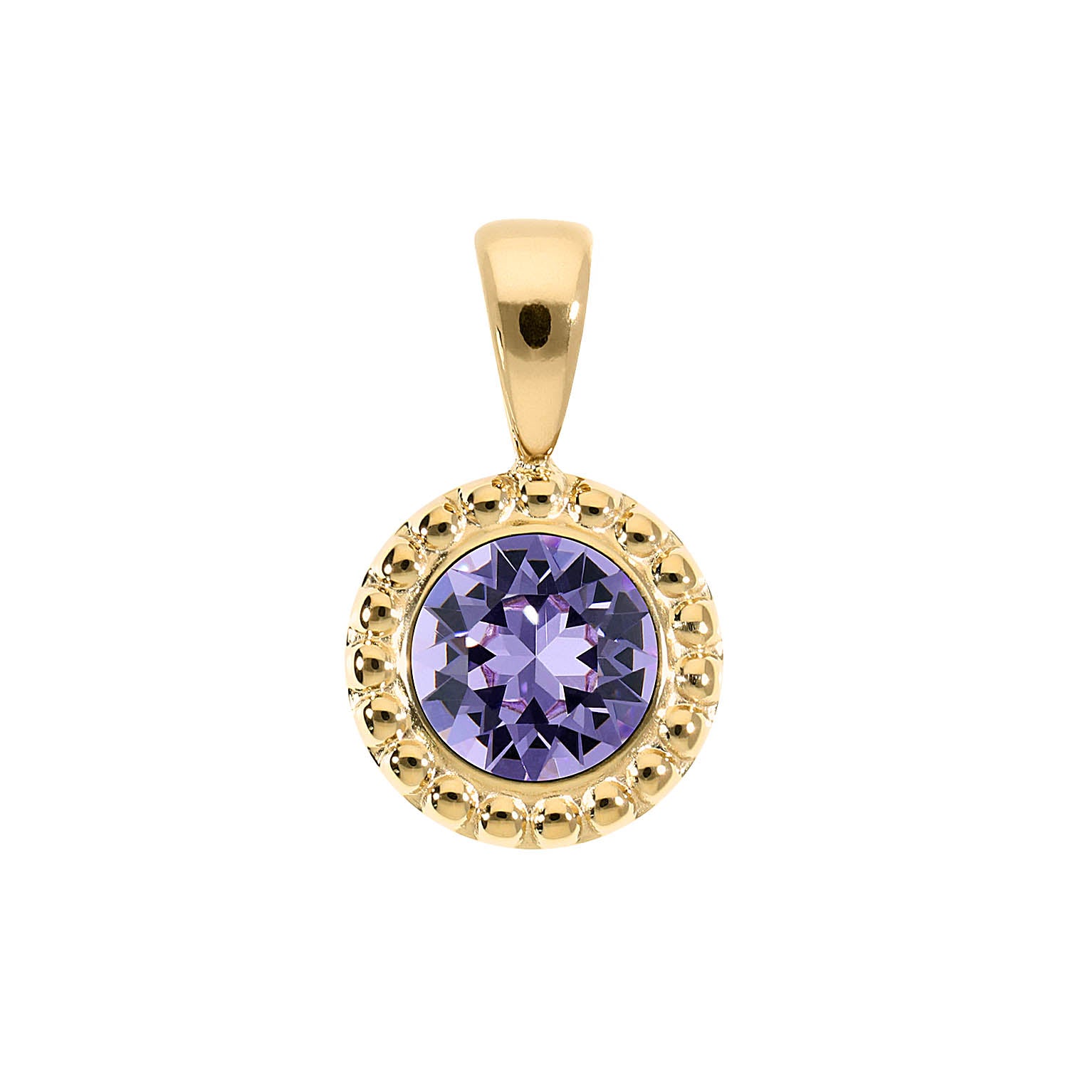 Ghiare Anhänger 11 mm - Gold Violet