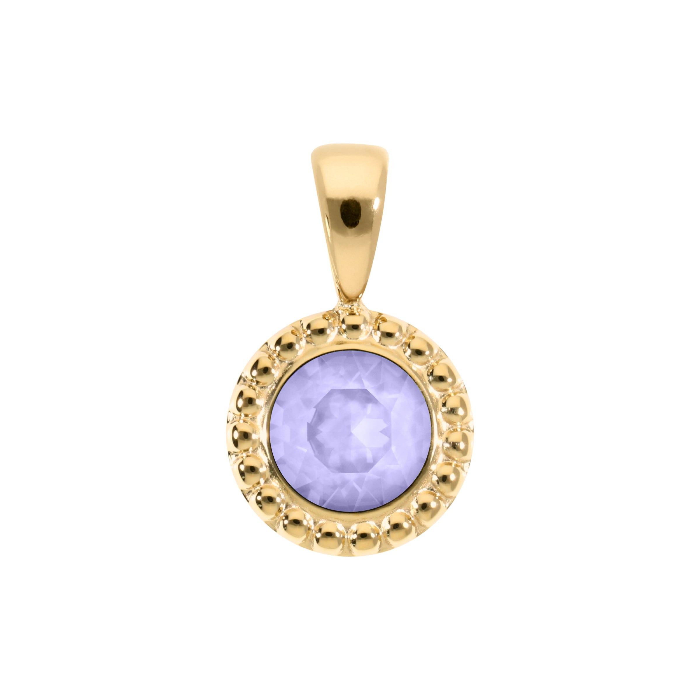 Ghiare Anhänger 11 mm - Gold Crystal Purple Ignite