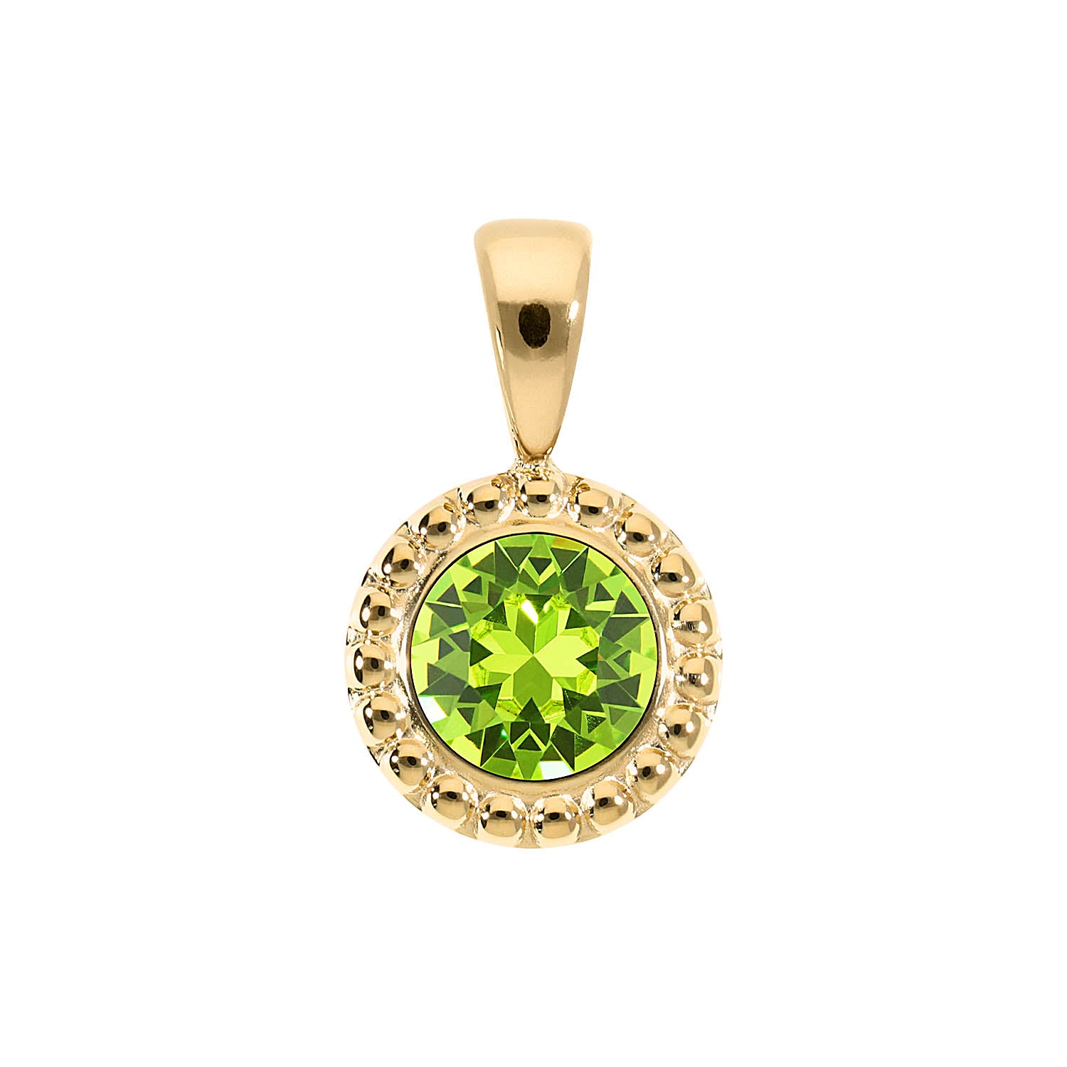Ghiare Anhänger 11 mm - Gold Citrus Green