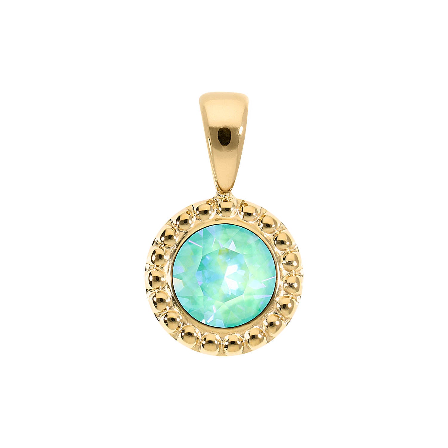 Ghiare Anhänger 11 mm - Gold crystal silky sage delite