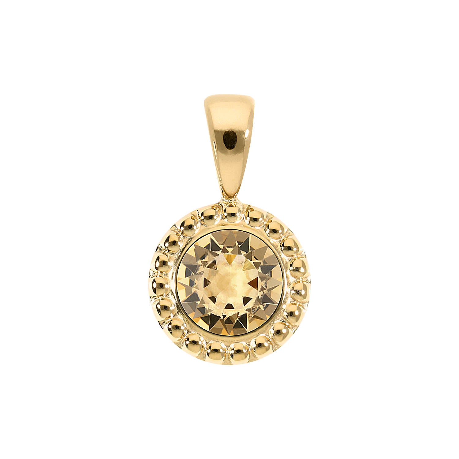 Ghiare Anhänger 11 mm - Gold light colorado topaz ignite