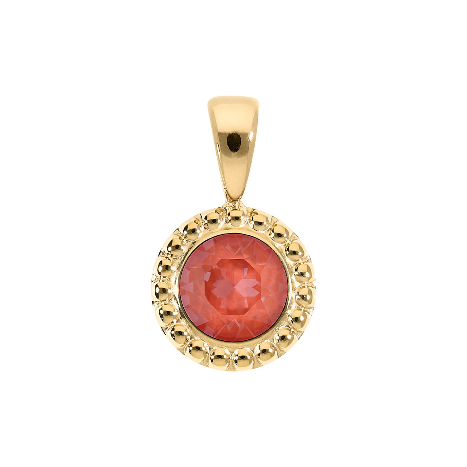 Ghiare Anhänger 11 mm - Gold crystal maroon ignite