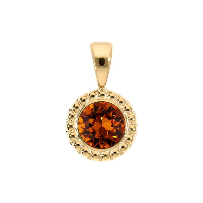 Ghiare Anhänger 11 mm - Gold Smoked Topaz