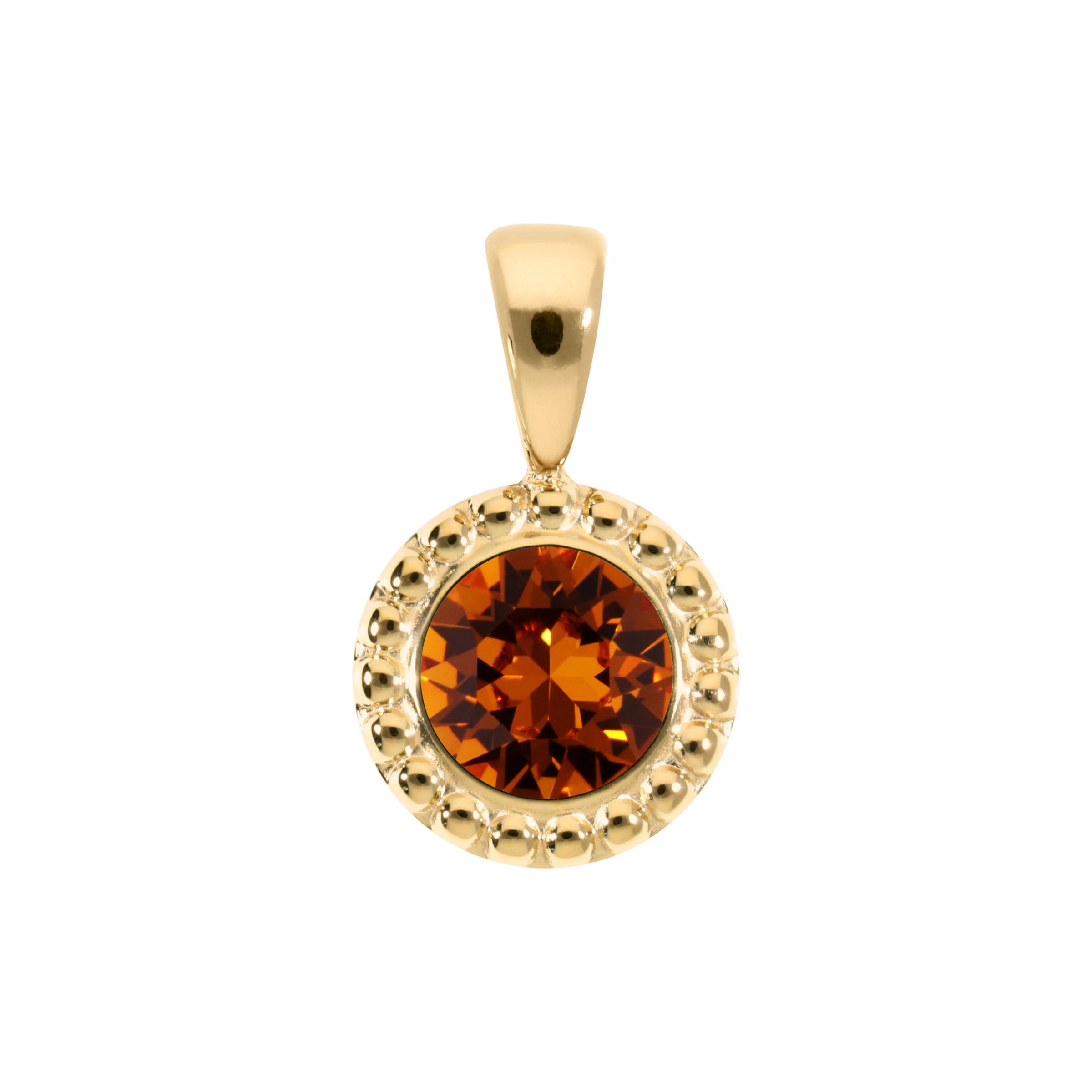Ghiare Anhänger 11 mm - Gold Smoked Topaz