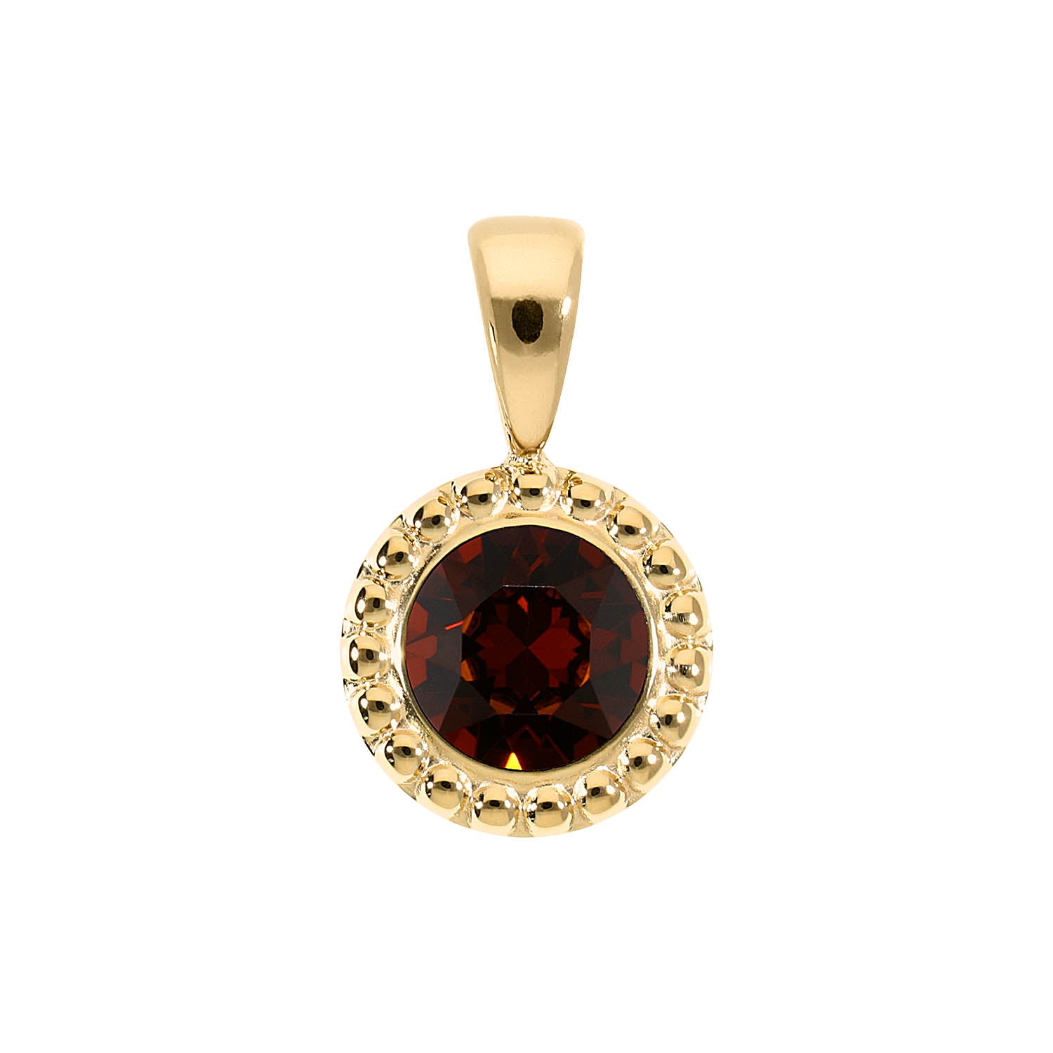 Ghiare Anhänger 11 mm - Gold smoked amber