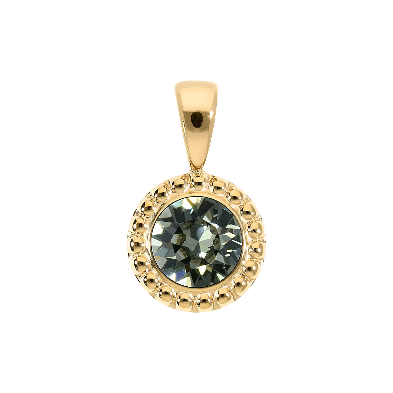 Ghiare Anhänger 11 mm - Gold black diamond