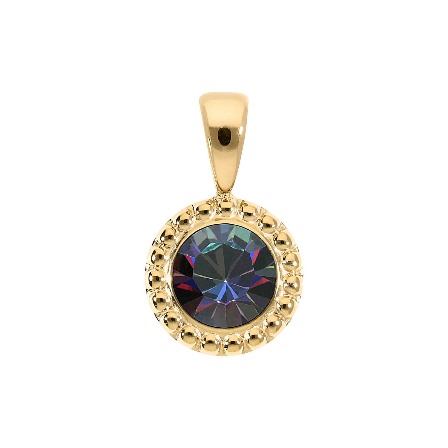 Ghiare Anhänger 11 mm - Gold Crystal Vitrail Medium