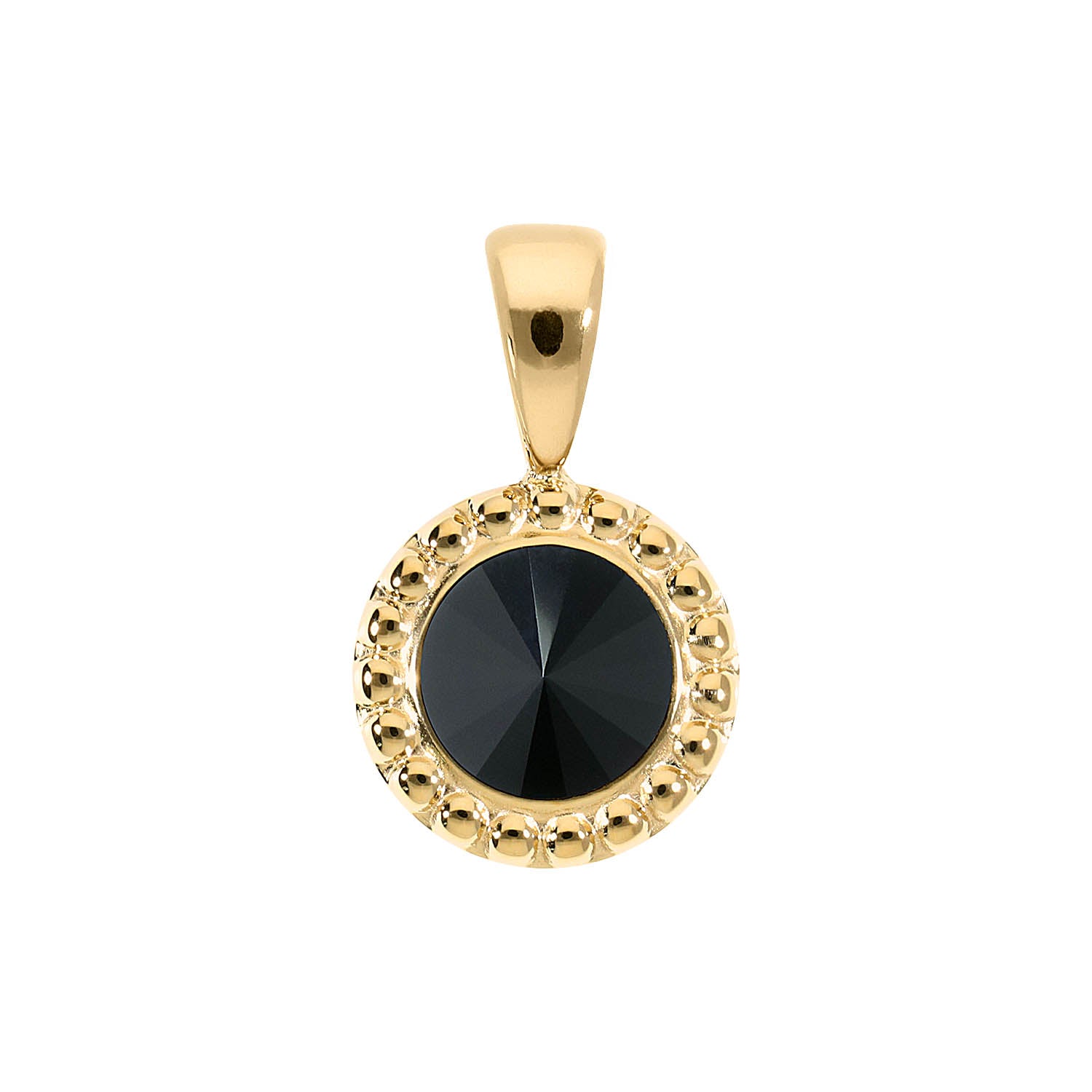 Ghiare Anhänger 11 mm - Gold jet hematite