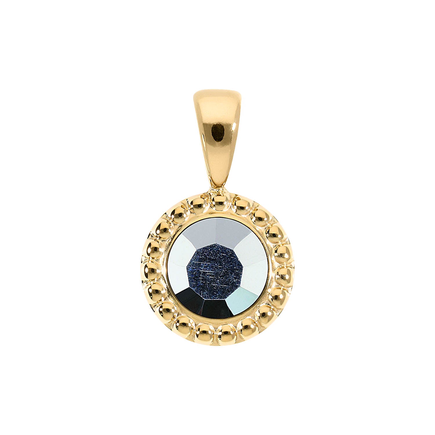 Ghiare Anhänger 11 mm - Gold crystal labrador