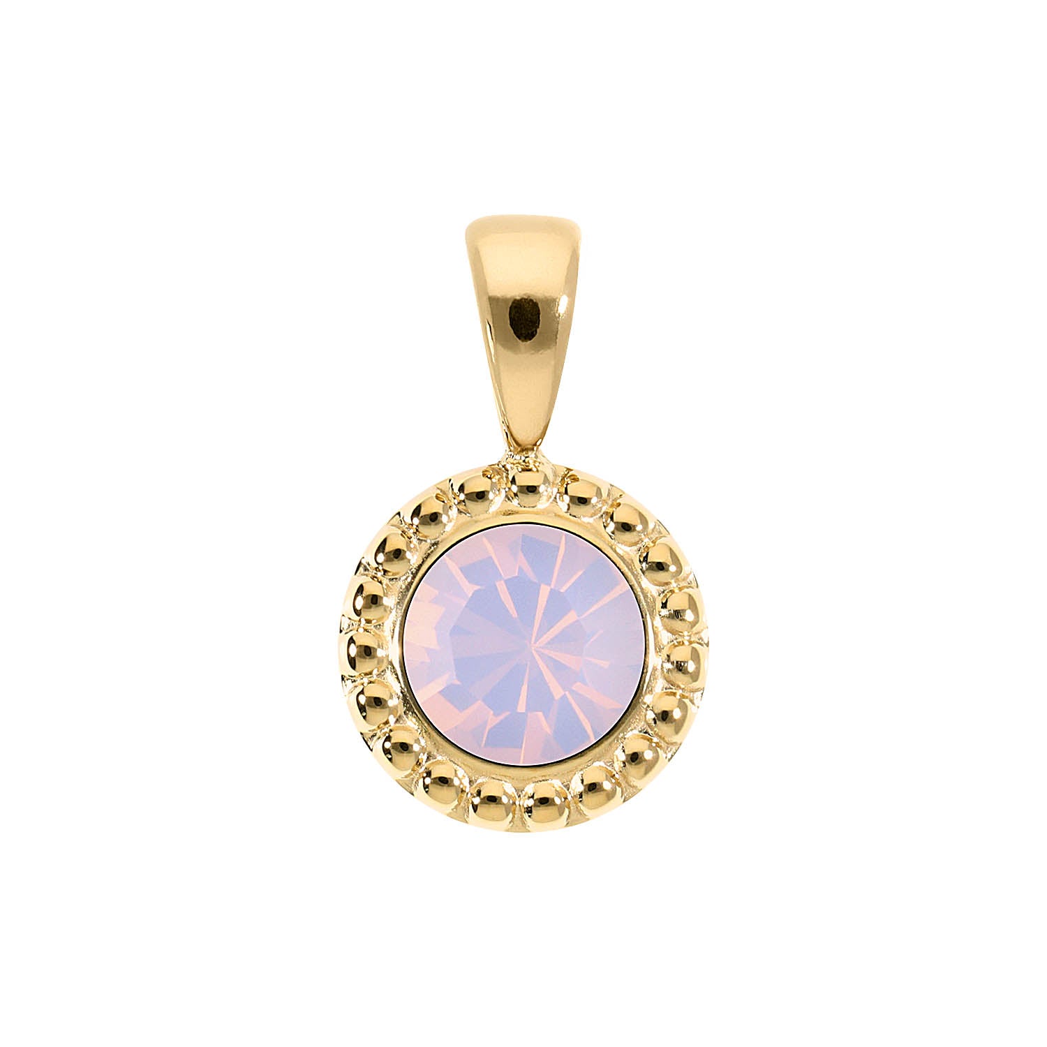 Ghiare Anhänger 11 mm - Gold rose opal