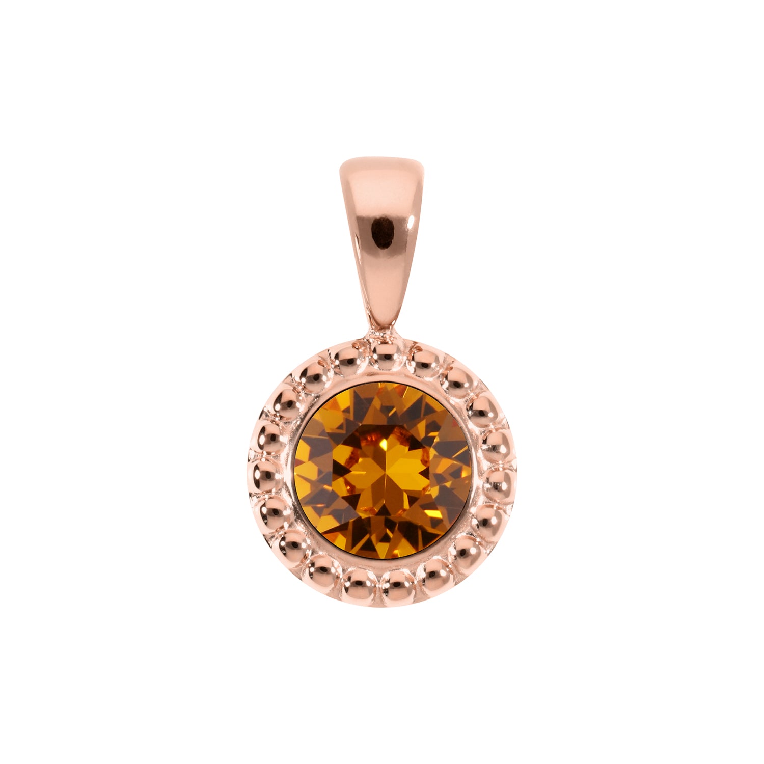 Ghiare Anhänger 11 mm - Roségold Topaz