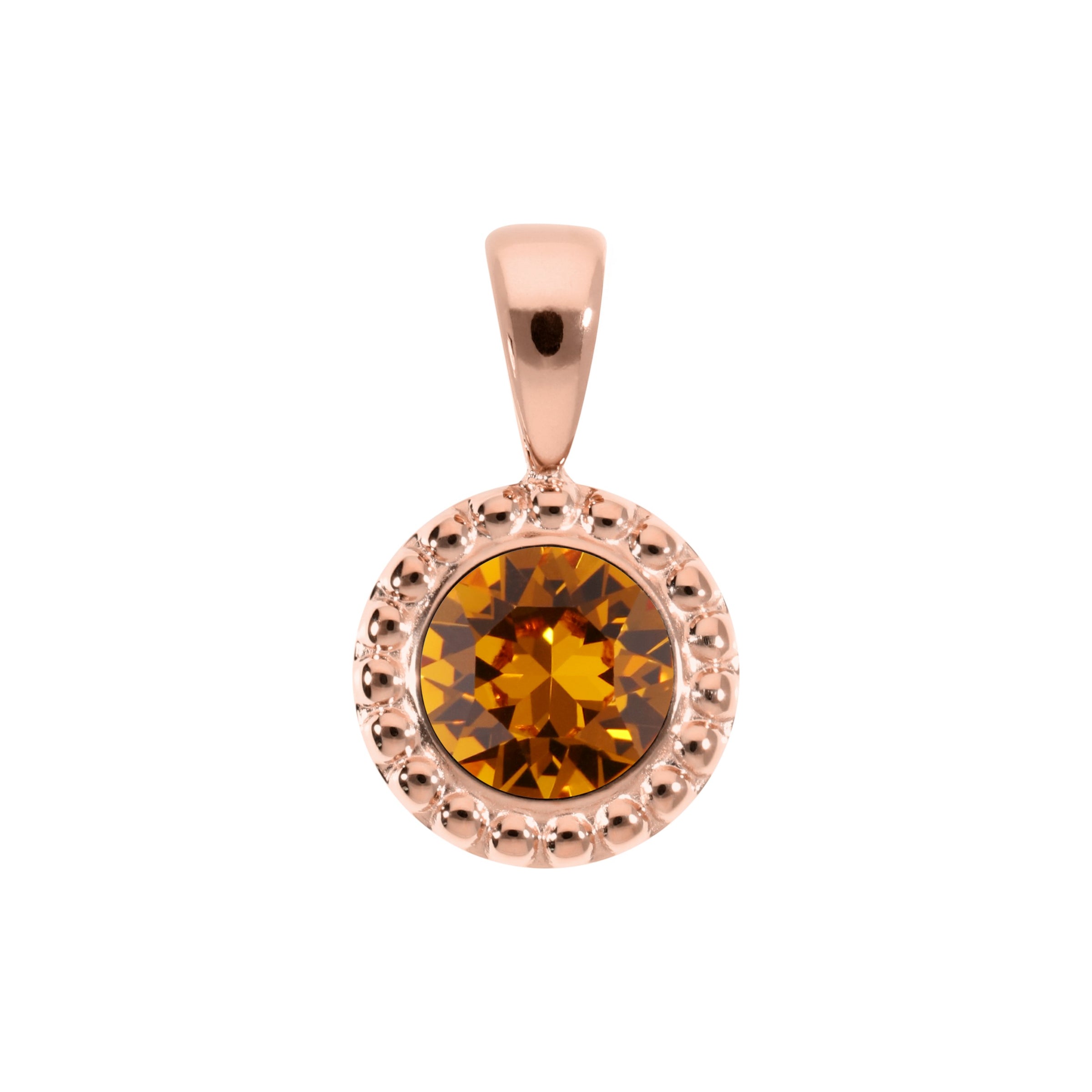 Ghiare Anhänger 11 mm - Roségold Topaz