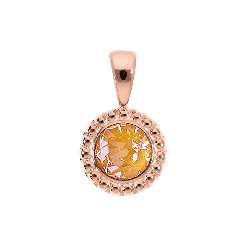 Ghiare Anhänger 11 mm - Roségold Crystal Mango Ignite