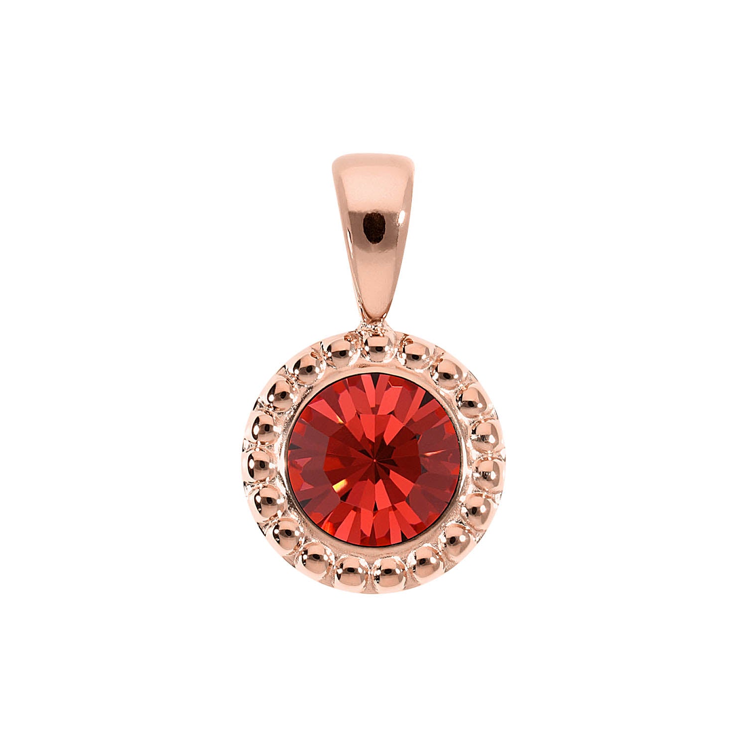Ghiare Anhänger 11 mm - Roségold padparadscha