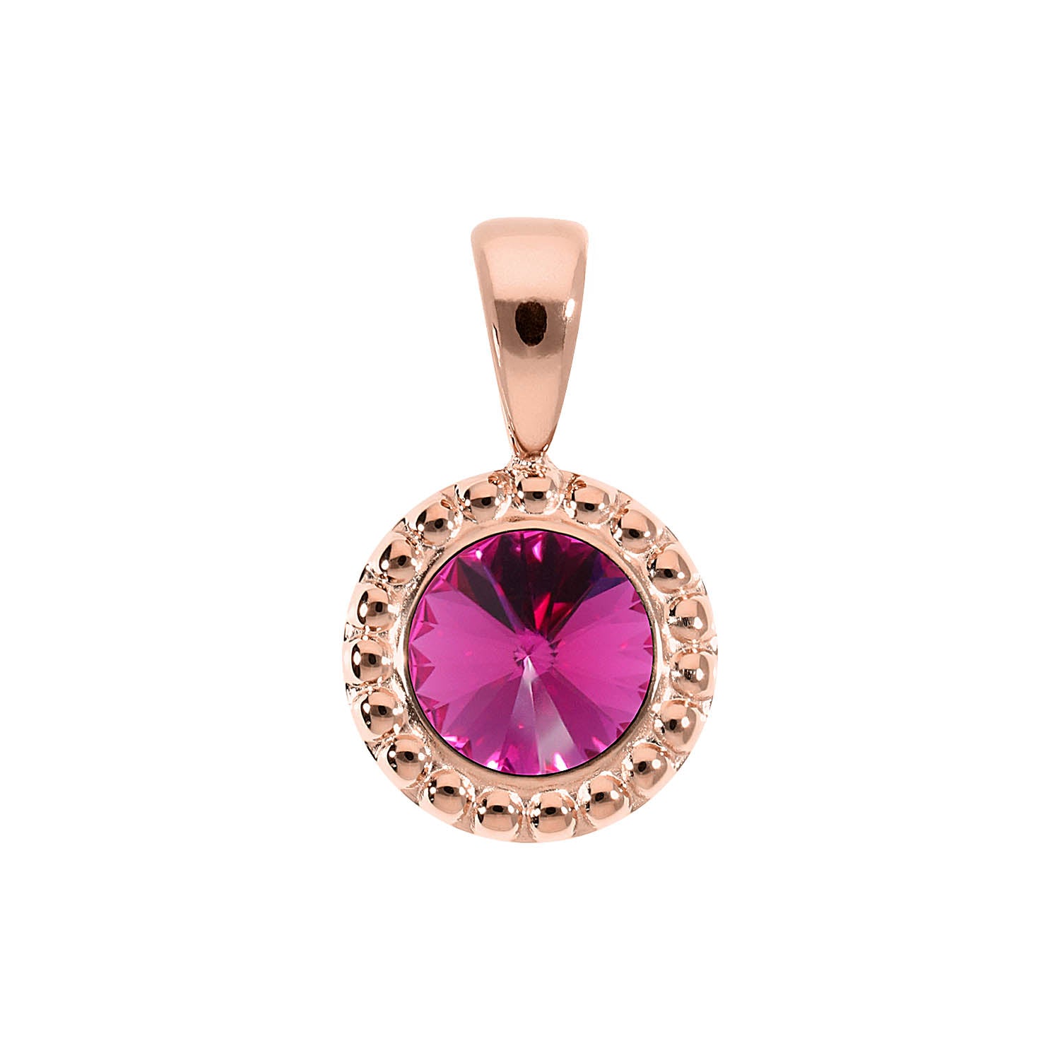 Ghiare Anhänger 11 mm - Roségold fuchsia