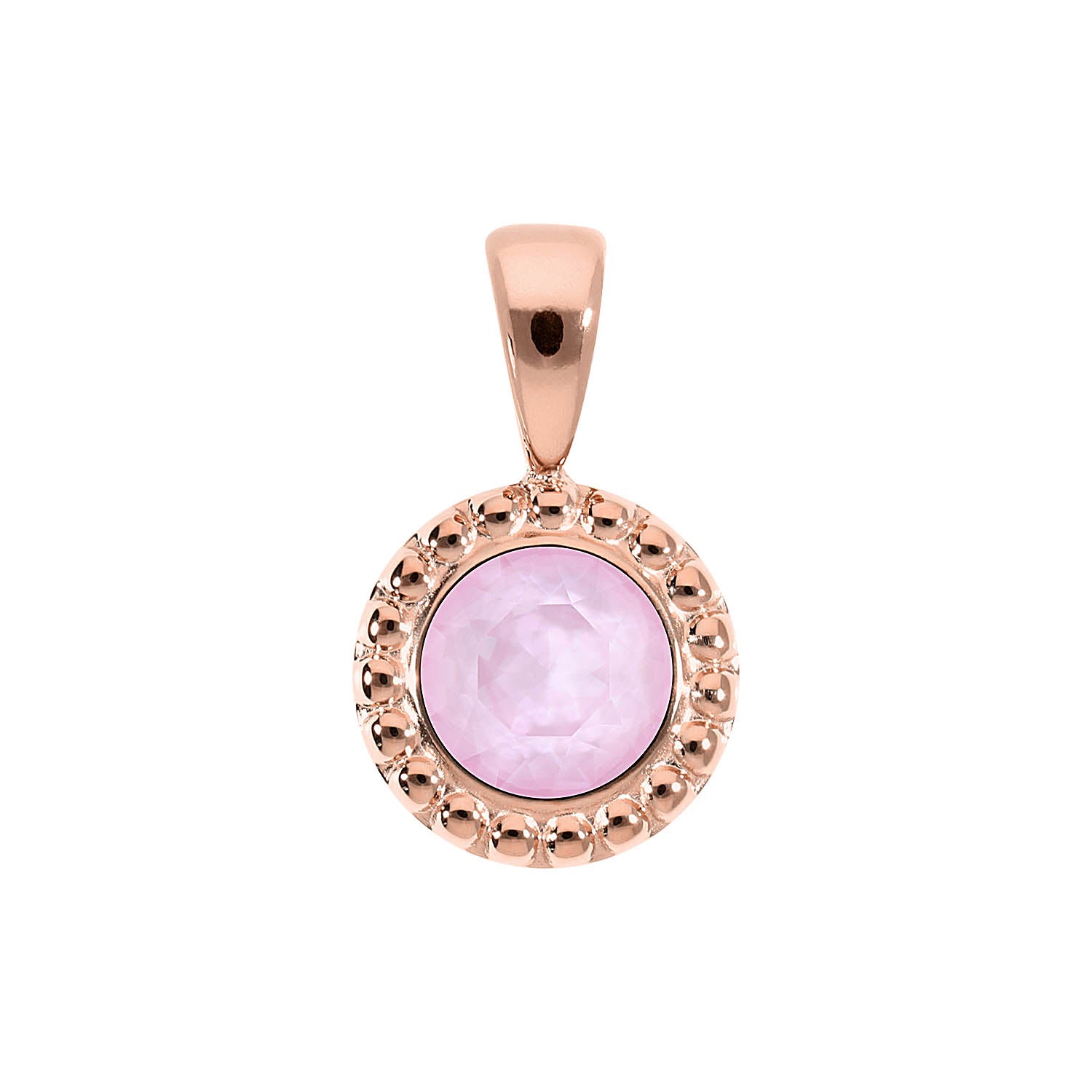 Ghiare Anhänger 11 mm - Roségold crystal soft rose ignite