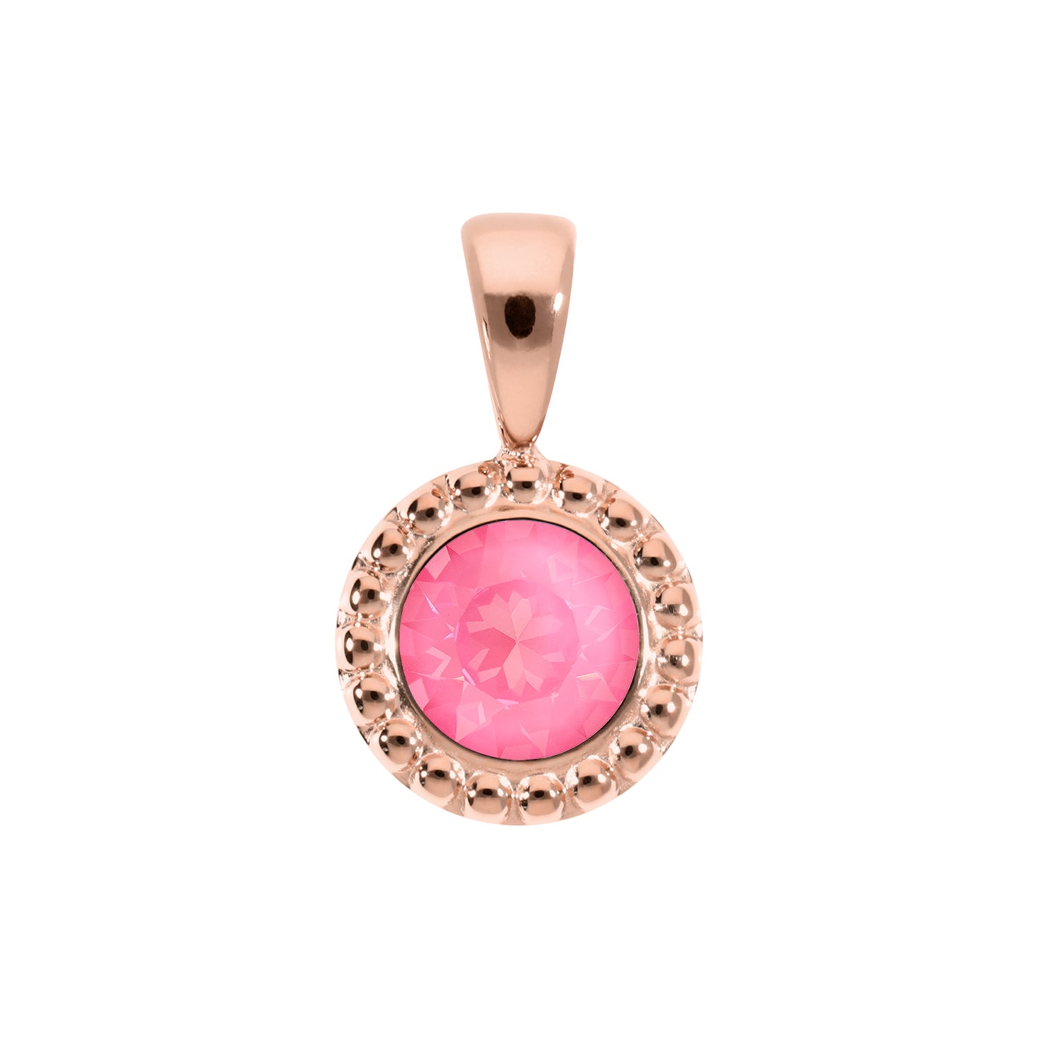 Ghiare Anhänger 11 mm - Roségold Crystal Dahlia Ignite