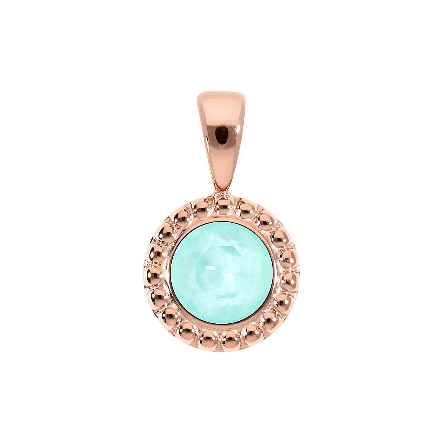 Ghiare Anhänger 11 mm - Roségold crystal soft mint ignite