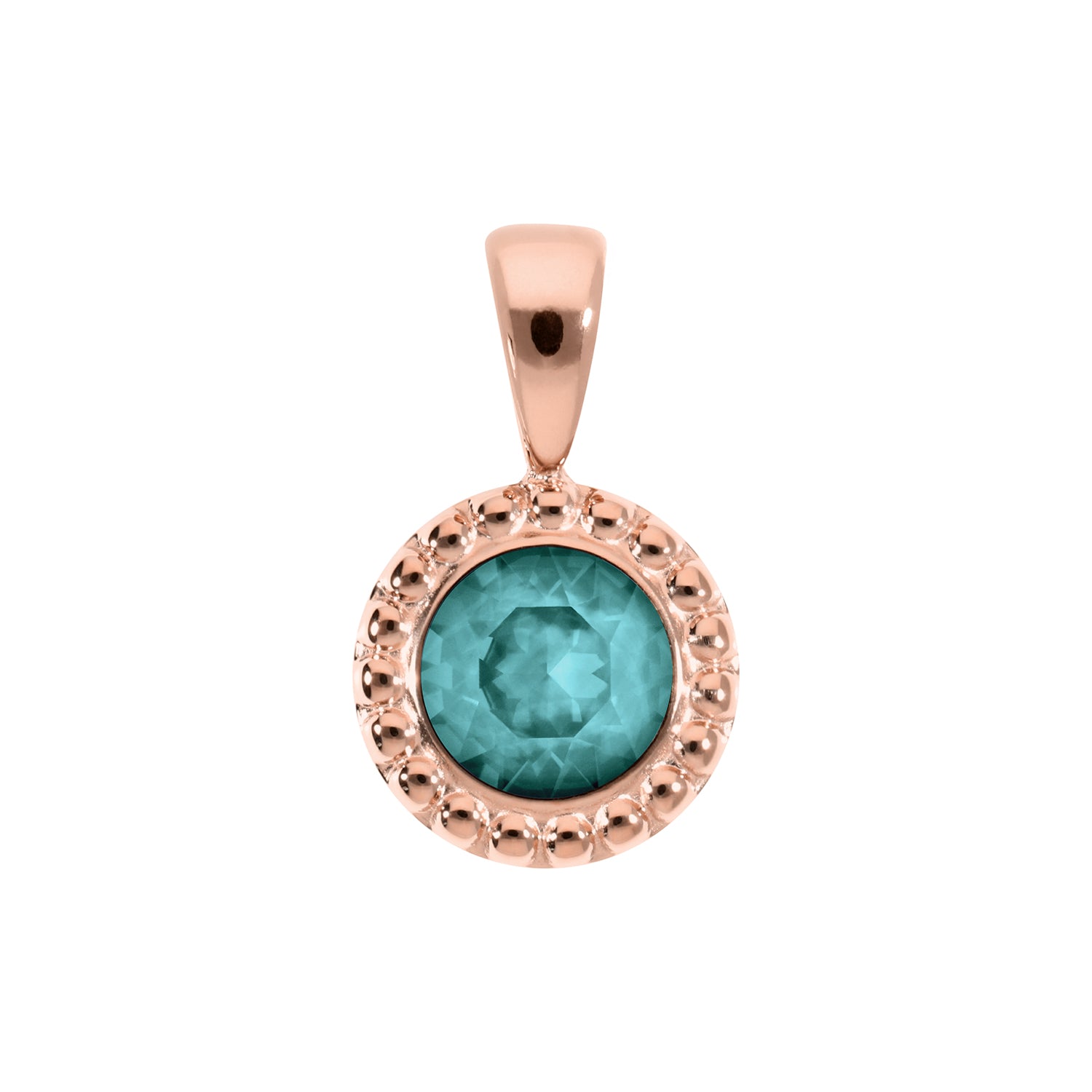 Ghiare Anhänger 11 mm - Roségold Crystal Pine Green Ignite