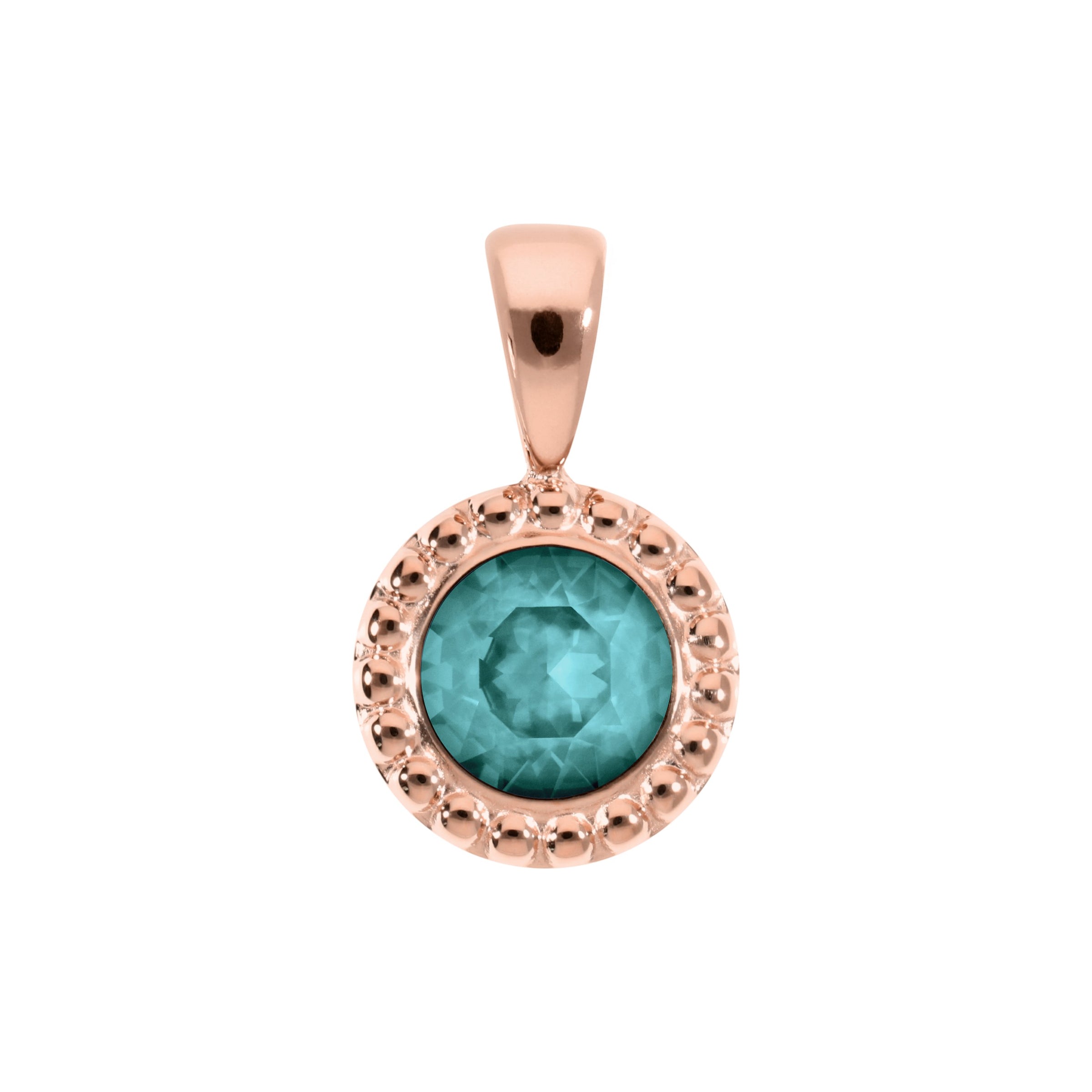 Ghiare Anhänger 11 mm - Roségold Crystal Pine Green Ignite
