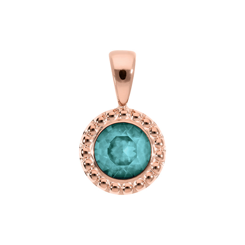 Ghiare Anhänger 11 mm - Roségold Crystal Pine Green Ignite