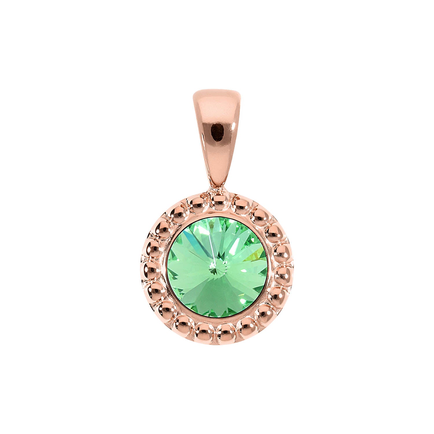 Ghiare Anhänger 11 mm - Roségold peridot