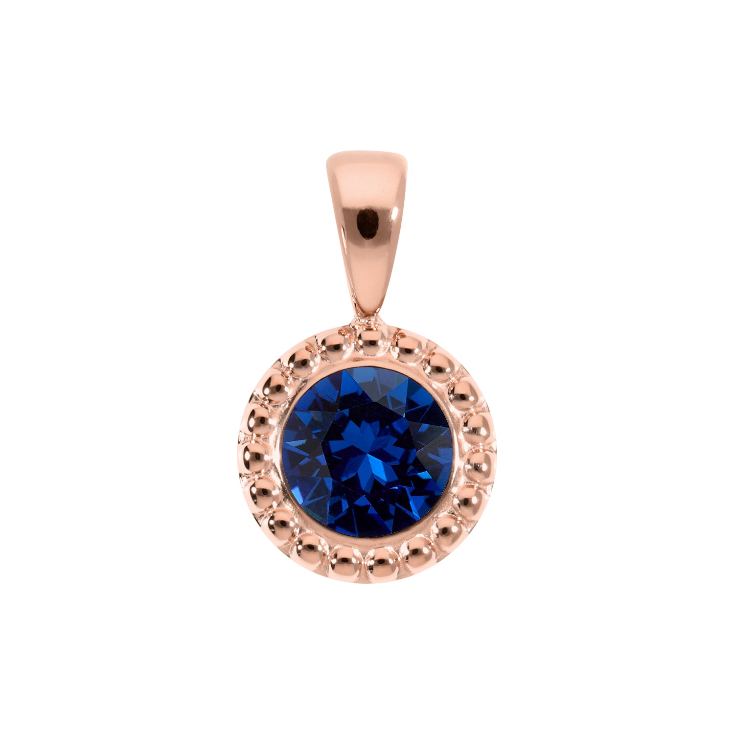 Ghiare Anhänger 11 mm - Roségold ReCreated Dark Sapphire