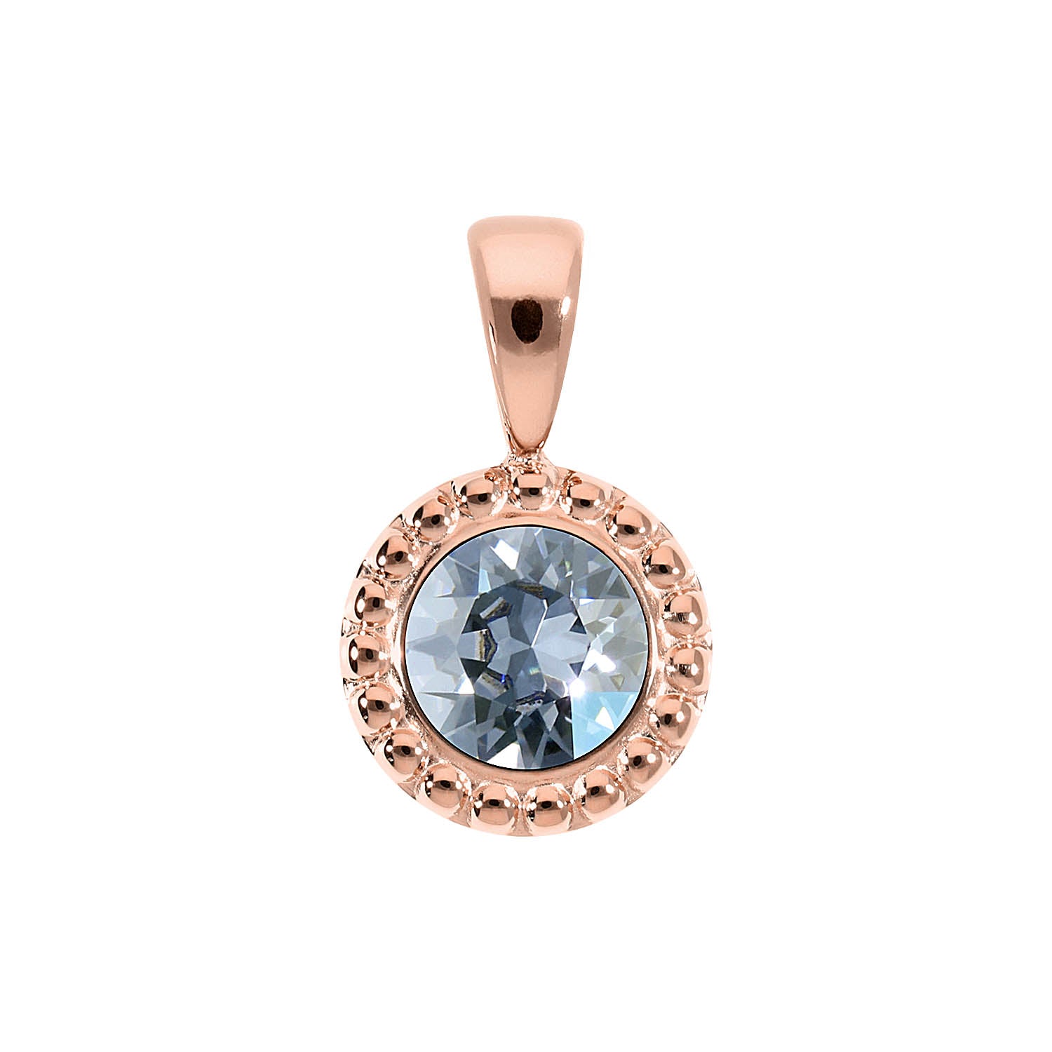 Ghiare Anhänger 11 mm - Roségold blue shade
