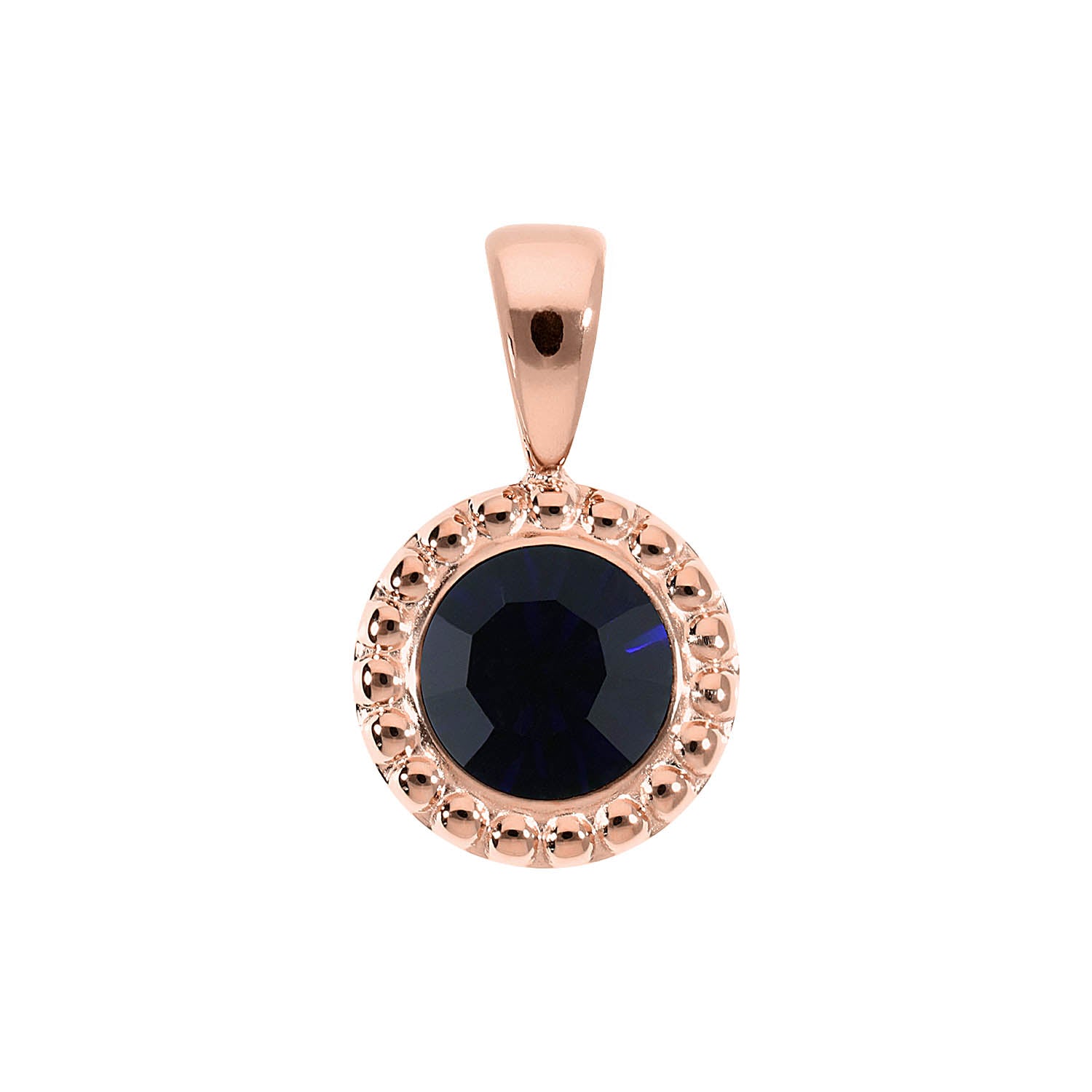 Ghiare Anhänger 11 mm - Roségold Dark Indigo