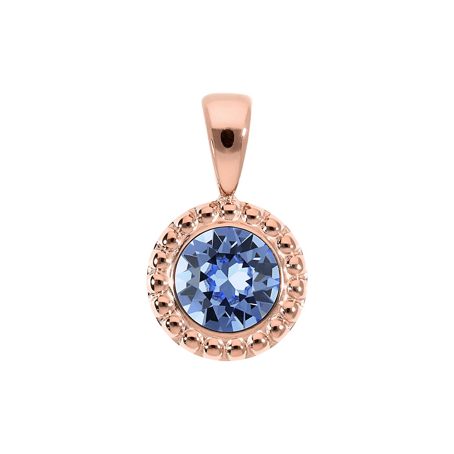 Ghiare Anhänger 11 mm - Roségold light sapphire