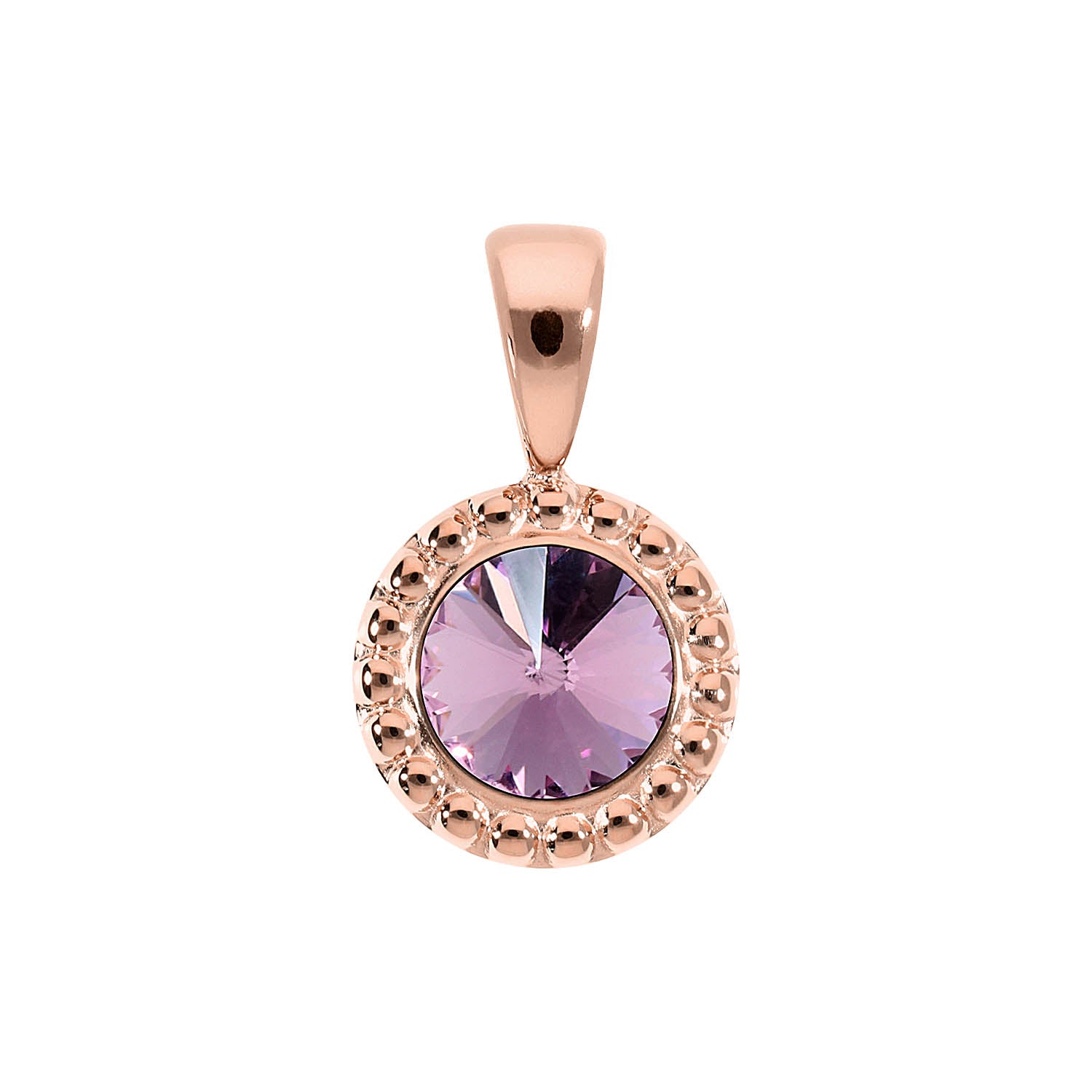 Ghiare Anhänger 11 mm - Roségold light amethyst