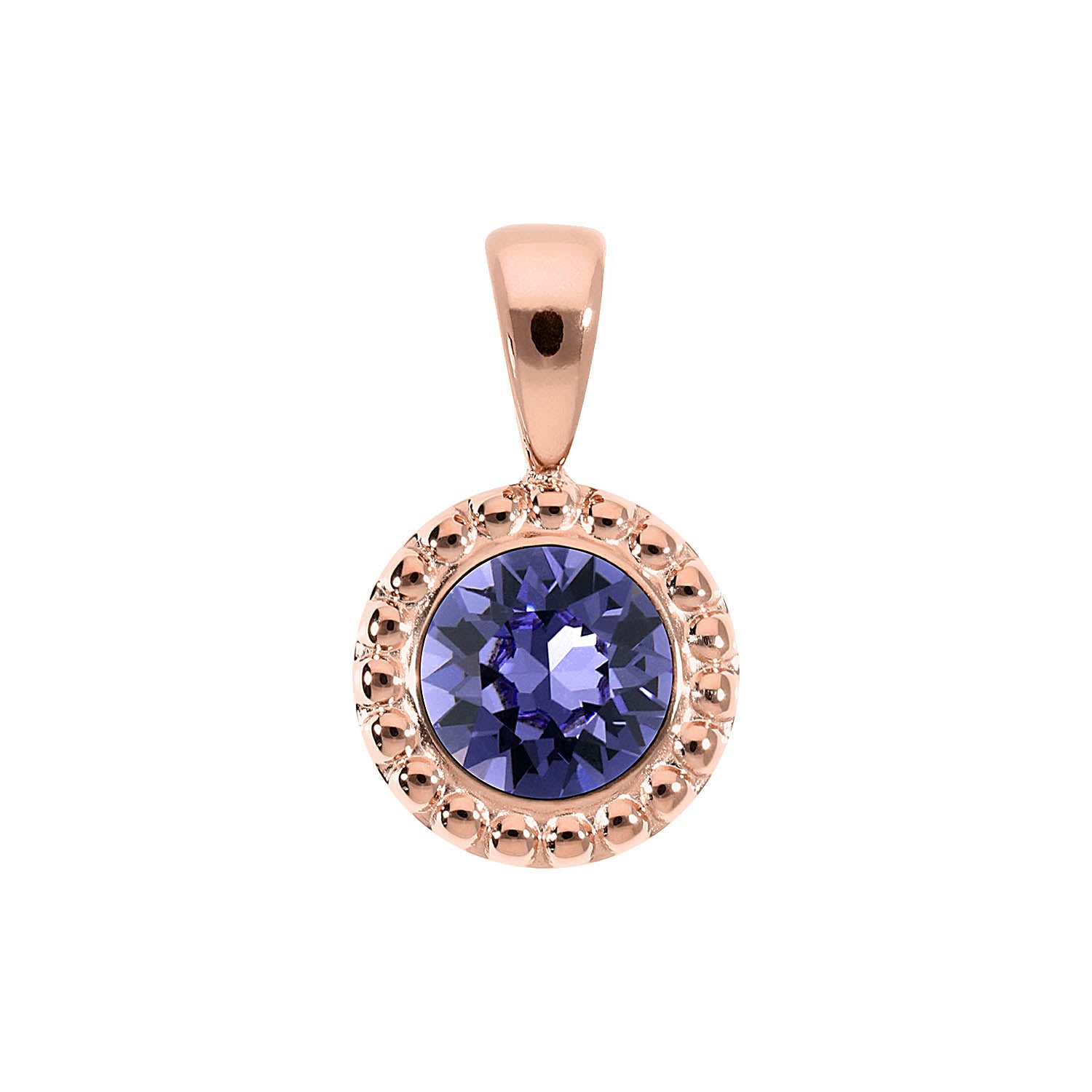 Ghiare Anhänger 11 mm - Roségold tanzanite