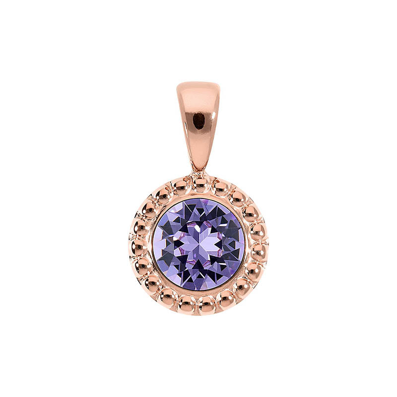 Ghiare Anhänger 11 mm - Roségold Violet