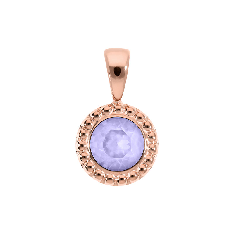 Ghiare Anhänger 11 mm - Roségold Crystal Purple Ignite