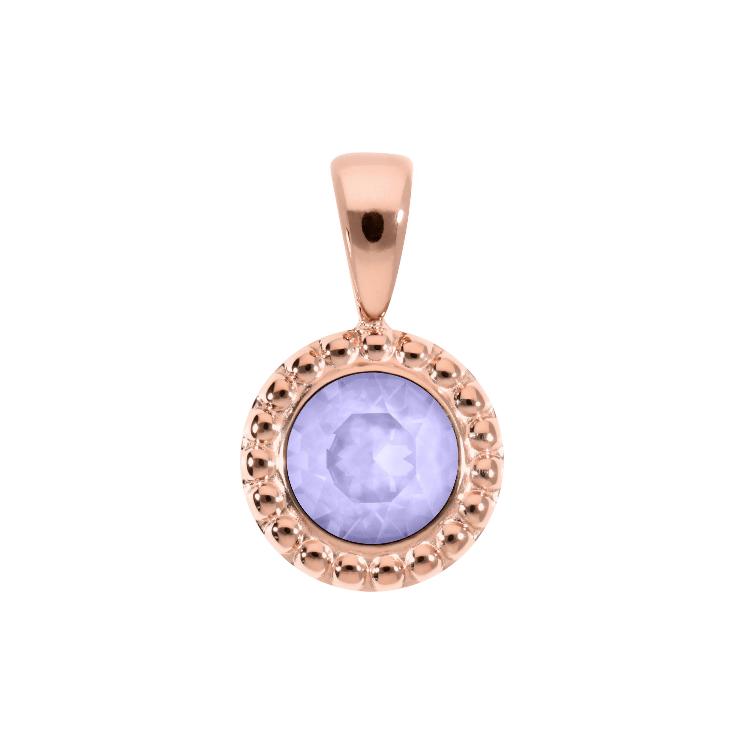 Ghiare Anhänger 11 mm - Roségold Crystal Purple Ignite