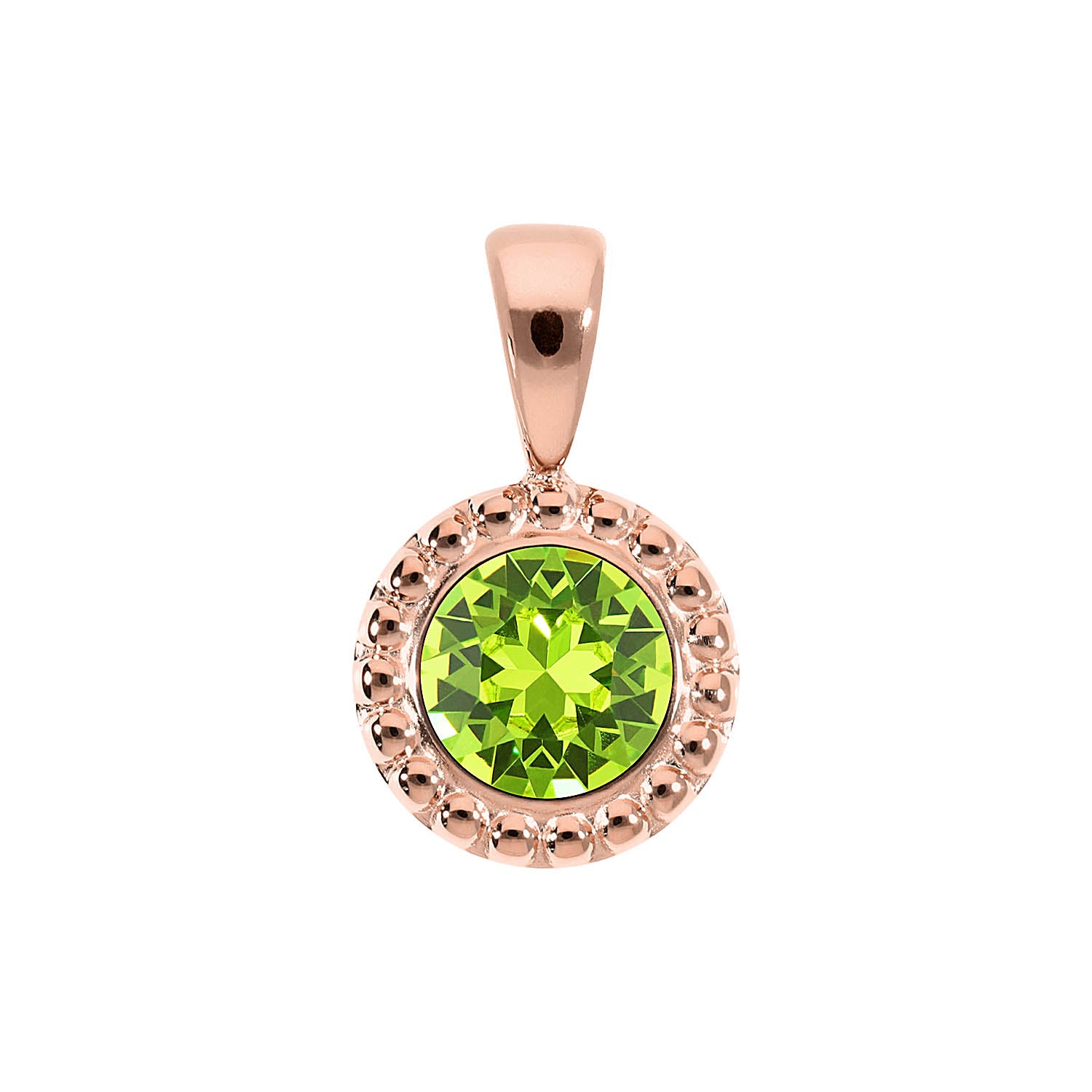 Ghiare Anhänger 11 mm - Roségold Citrus Green
