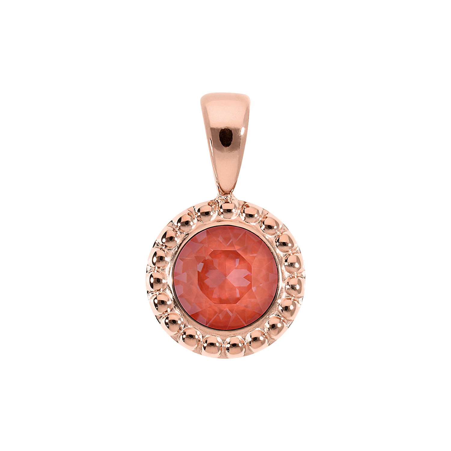 Ghiare Anhänger 11 mm - Roségold crystal maroon ignite