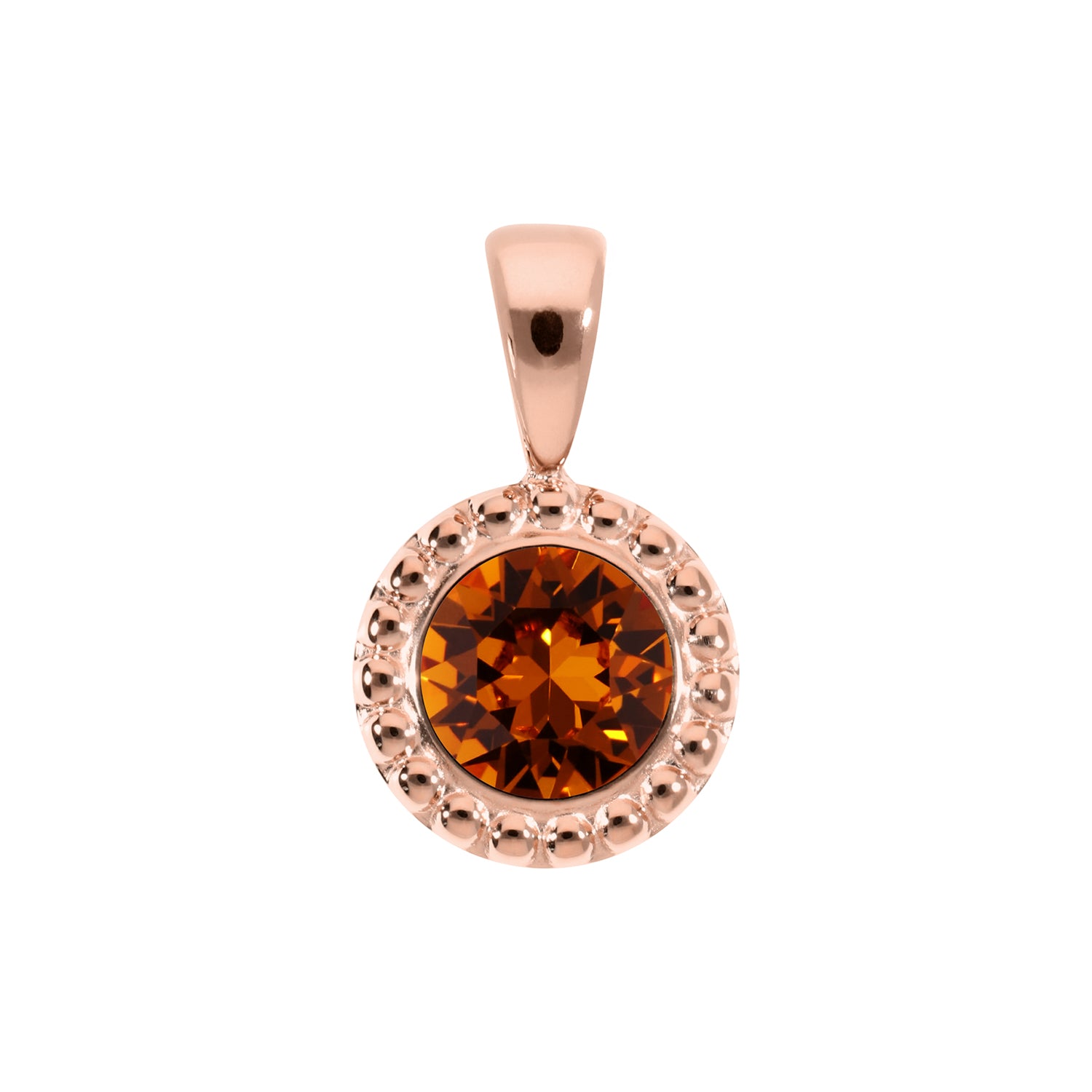 Ghiare Anhänger 11 mm - Roségold Smoked Topaz