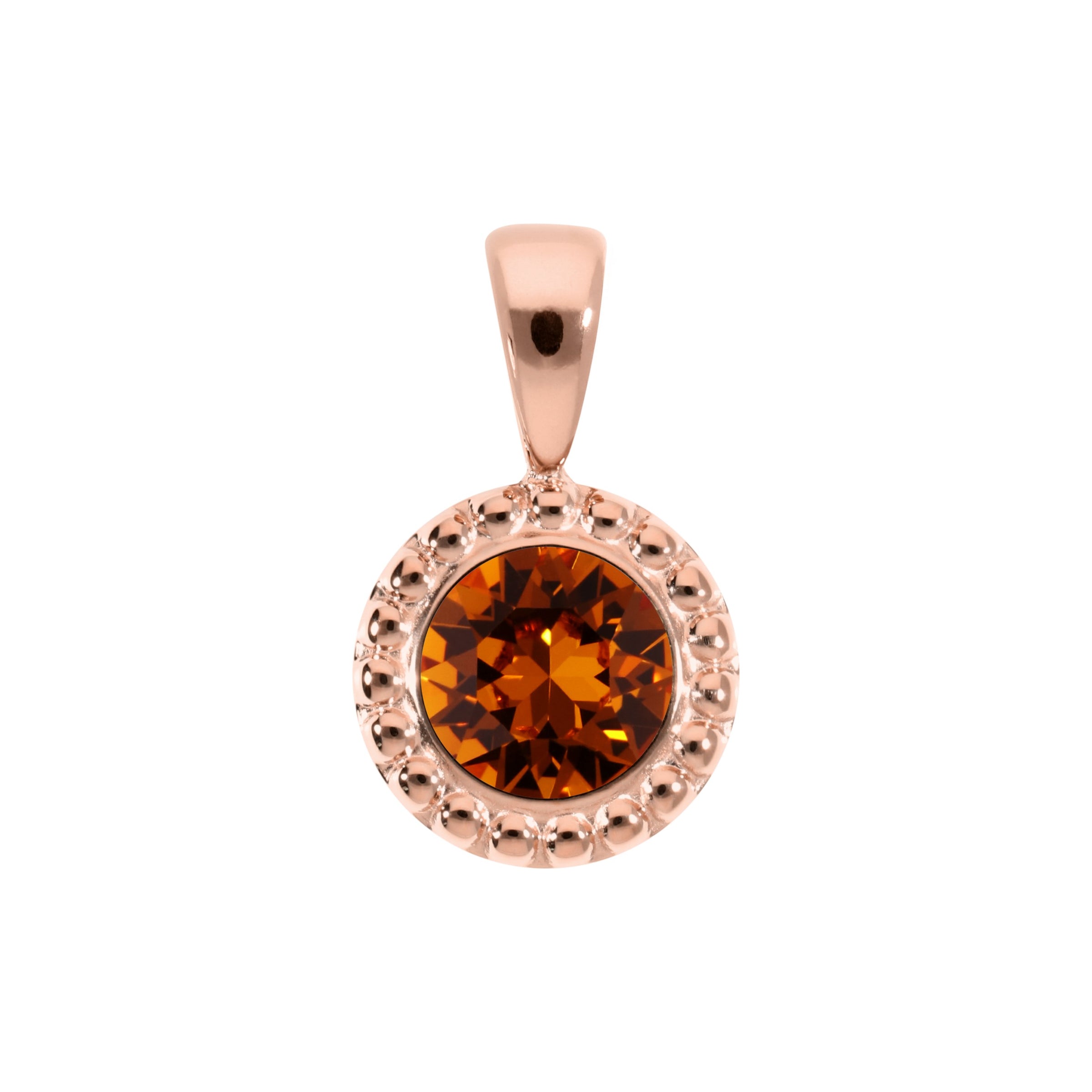 Ghiare Anhänger 11 mm - Roségold Smoked Topaz