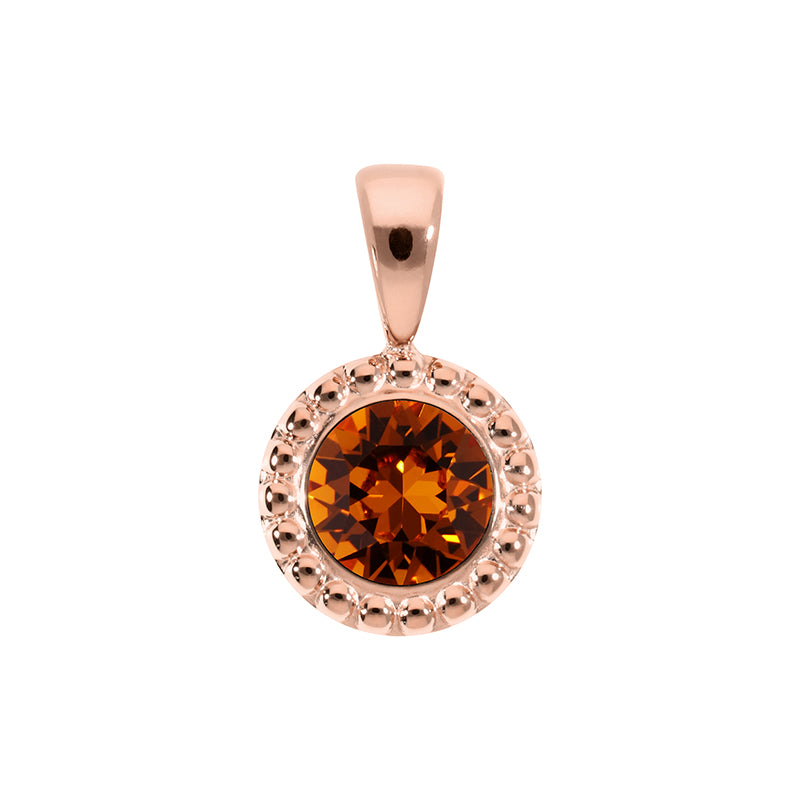 Ghiare Anhänger 11 mm - Roségold Smoked Topaz