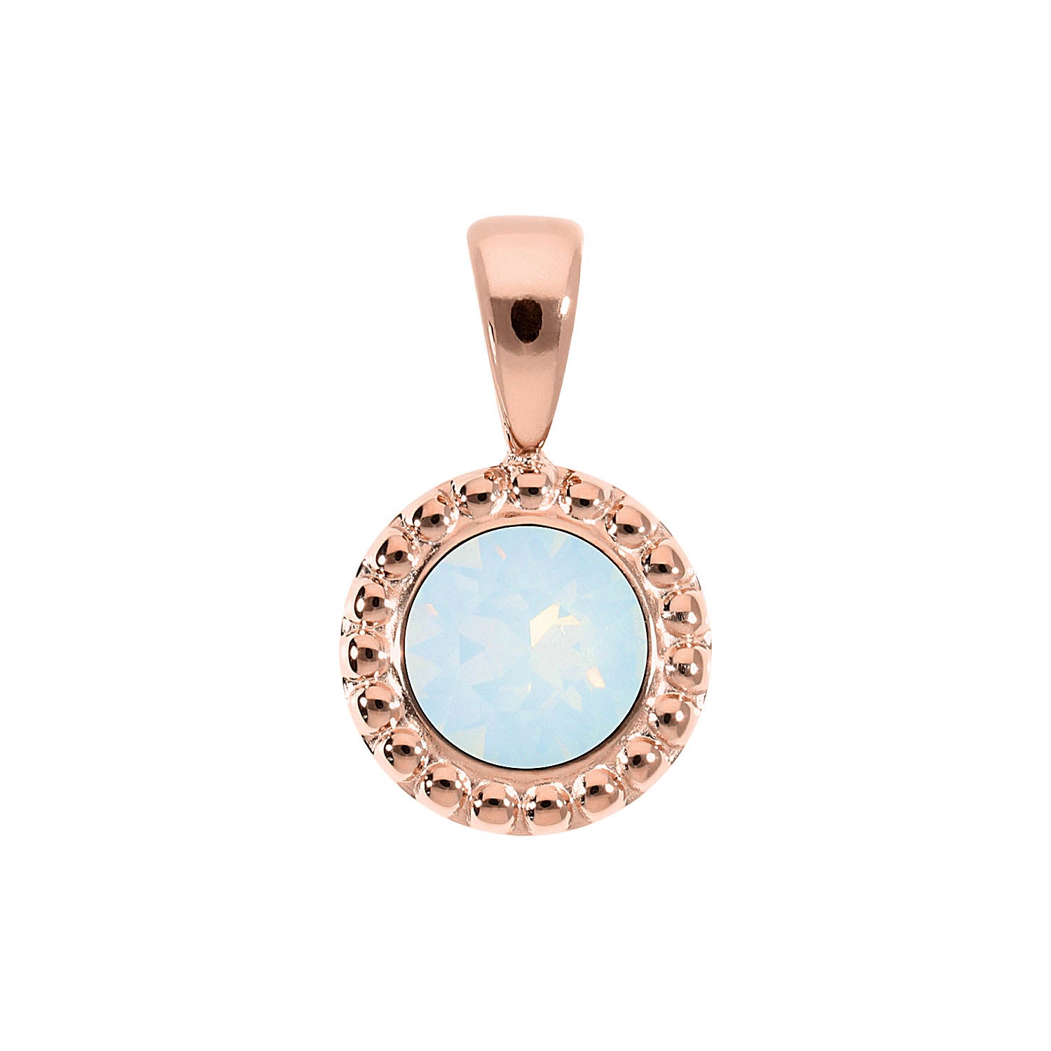 Ghiare Anhänger 11 mm - Roségold white opal