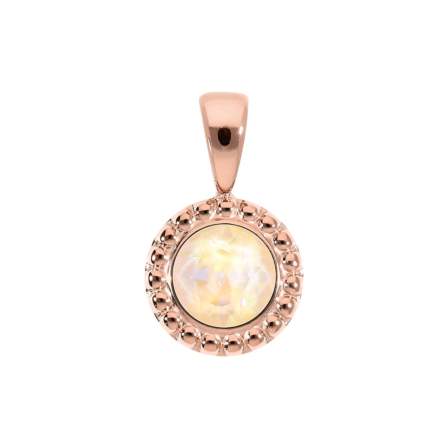 Ghiare Anhänger 11 mm - Roségold ivory cream delite